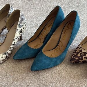 Sam Edelman Teal Suede Heels